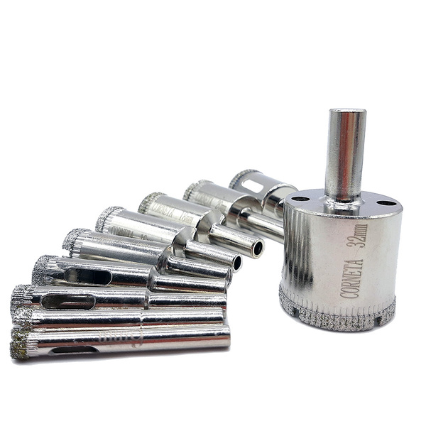 Serra Copo Diamantada 10 Brocas Furar Azulejo Vidro Cerâmica