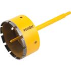 Serra Copo Diamantada 120mm Com Haste E Pino Guia  - Vonder