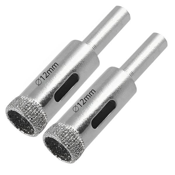 Serra Copo Diamantada Refrigerada 12mm Porcelanato Vidro Márm