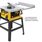 Serra de Bancada Stanley 127V 1800W com Guia de Corte 90º e 45º Elétrica 254mm 10" SST1801-BR Para Madeira