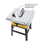 Serra de Bancada Stanley 220V 1800W com Guia de Corte 90º e 45º Elétrica 254mm 10" SST1801-B2 para Madeira