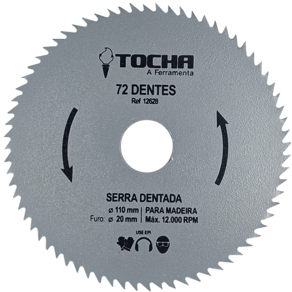 Serra Dentada Aco Carbono Tocha 110x20mm 72 Dentes | Leroy Merlin
