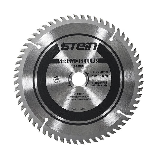 Serra Ponta Widea Madeira 185mm Profissional Stein 71/4 (20x6