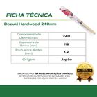 Serrote Japonês Dozuki Hardwood 240mm Z-saw