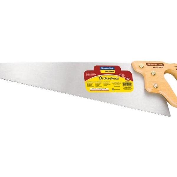 Serrote Profissional Tamanho 20 Cabo Em Madeira Lamina Em Aco