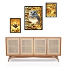 Set 3 Quadros Arquétipos Prosperidade Riqueza - Com Vidro  Mo