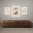 Set 3 Quadros Decorativos Yoga Poses Moldura Branca