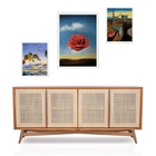 Set 3 Quadros Obras De Artes Salvador Dalí - Com Vidro Moldur