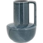 Shape Vaso Decorativo Enfeite 26x19x19cm Cerâmica Azul
