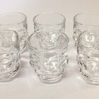 Shot De Vidro Caveira 42 Ml - Kit 06 Mini Copos Transparente