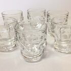 Shot De Vidro Caveira 42 Ml - Kit 06 Mini Copos Transparente