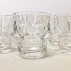 Shot De Vidro Caveira 42 Ml - Kit 06 Mini Copos Transparente