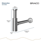 Sifão Aço Escovado