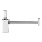 Sifão com Copo para Banheiro Metal Rígido Cromado 1"x1/2" Square Docol