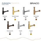 Sifão Bronze Escovado