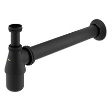 Sifão Com Copo Para Banheiro 30cm Preto Fosco Fani