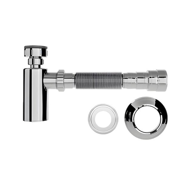 Sifão Copo Cromado Para Lavatório Blukit