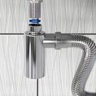 Sifão Copo Cromado Para Lavatório Blukit