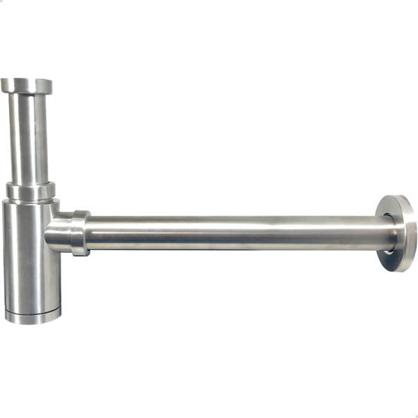 Sifão Copo Inox Escovado 7/8 Pia Suspensa Banheiro Sifao Quad