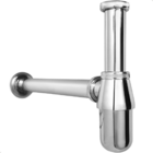 Sifão Copo Metal Cromado 7/8 Para Cuba Aparente Pia Suspensa