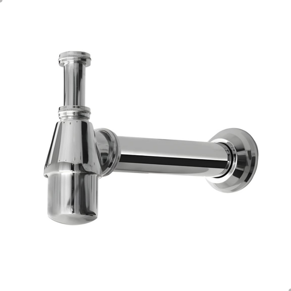 Sifão Copo Metal Cromado Para Lavatório Inox 7/8