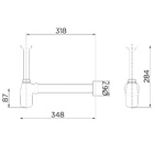Sifão com Copo para Cozinha Metal Rígido Cromado 1.1/2"x1.1/2" Docol