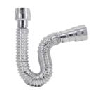 Sifão Cromado Sanfonado Flexivel