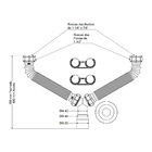 Sifão Duplo Sanfonado Extensível Censi 68cm Preto Preto 7214-