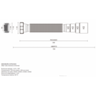 Sifão Extensível Universal Blukit (branco)