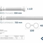 Sifão Extensível Universal Blukit (preto)