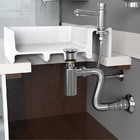 Sifão Extensível Universal Com Copo (blukit Cromado)