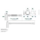 Sifão Extensível Universal Com Copo (blukit Cromado)