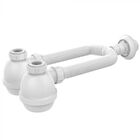 Sifão Extensível Universal Com Copo Duplo (blukit Branco)