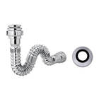 Sifão Flexível Sanfonado Acabamento Cromado 1138