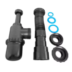 Sifão Flexível Sanfonado Pia Cozinha Lavabo Preto