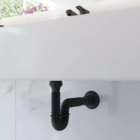 Sifão Flexível Sanfonado Preto Black Pia Lavabo Cozinha Tanqu
