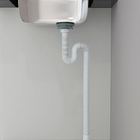 Sifão Longo Sanfonado/extensivo Universal Abs Branco 1,35m