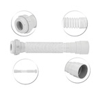 Sifão Longo Sanfonado/extensivo Universal Abs Branco 1,35m