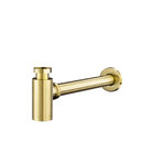 Sifão Metálico Com Copo Para Banheiro (line Dourado Fosco)