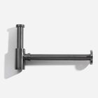 Sifão Metálico Com Copo Para Banheiro (line Grafite Fosco)