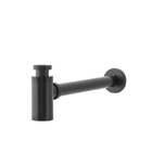 Sifão Metálico Com Copo Para Banheiro (Line Preto)