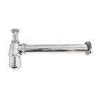 Sifão Metálico Fixo Para Banheiro Com Copo 7/8" X 1 1/4" Com