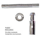 Sifão Metálico Flexível Articulado Para Banheiro Com Copo 1 1