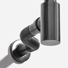 Sifão Metálico Flexível Com Copo Para Banheiro (line Grafite