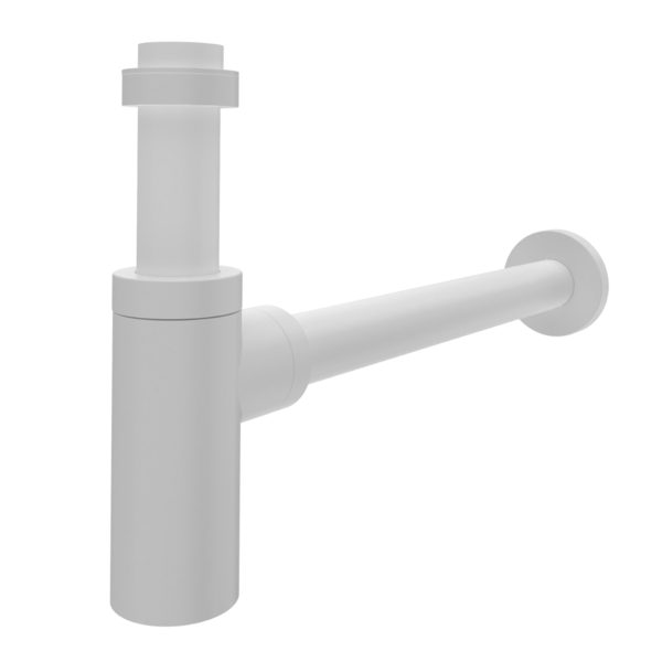 Sifão Para Banheiro Rígido em Aço Inox Branco 7/8"Equation