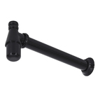 Sifão com Copo para Banheiro Preto Brilhante 1x1.1/2" 30cm Fani