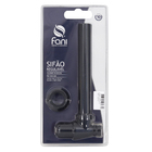 Sifão com Copo para Banheiro Preto Brilhante 1x1.1/2" 30cm Fani