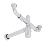 Sifão com Copo para Cozinha Rígido Metal Cromado 1.1/2" 43cm Esteves