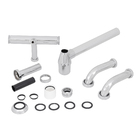 Sifão com Copo para Cozinha Rígido Metal Cromado 1.1/2" 43cm Esteves