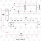 Sifão Para Cuba E Pia De Banheiro Purus Pingoo.casa - Dourado